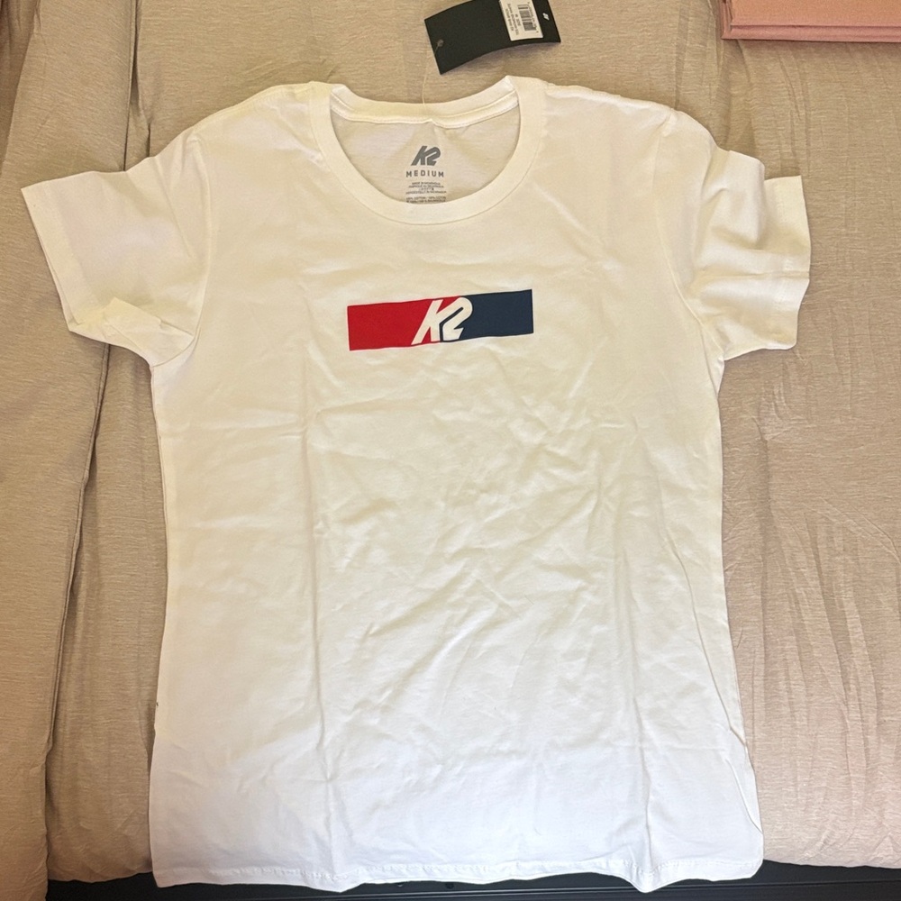 K2 Women's White Short Sleeve Tee